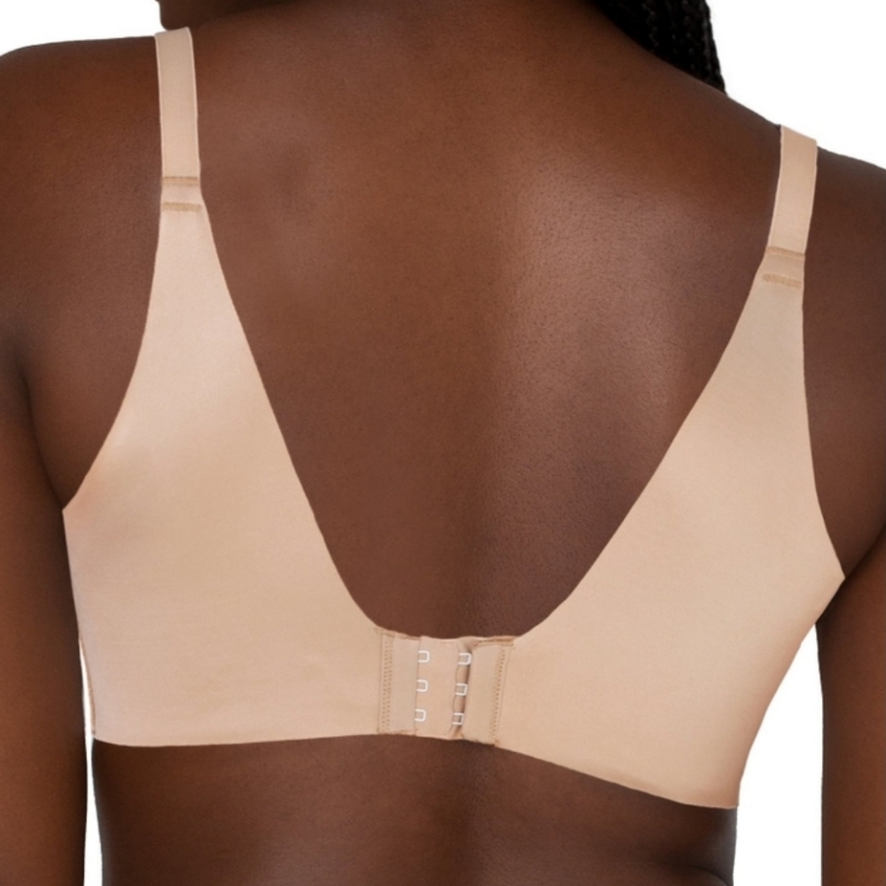 Full-Coverage Beige Wireless Bra, 34c - image 2